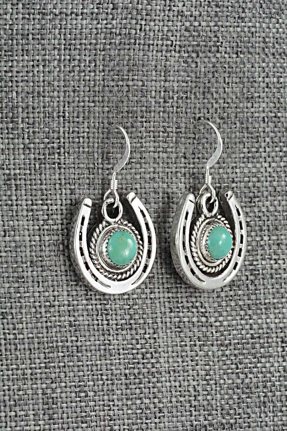 Turquoise and Sterling Silver Earrings - Sharon McCarthy