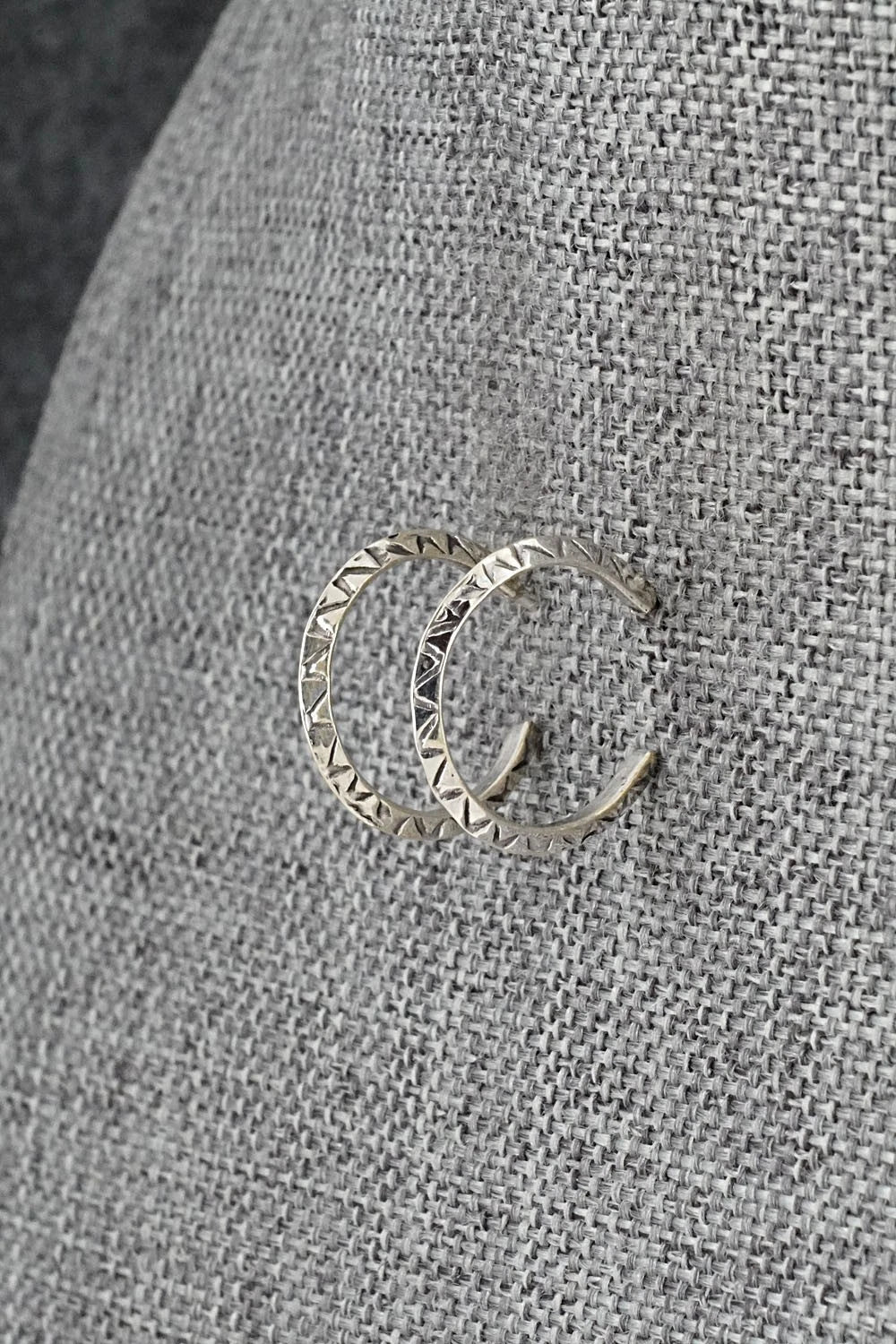 Sterling Silver Hoop Earrings - Elaine Tahe