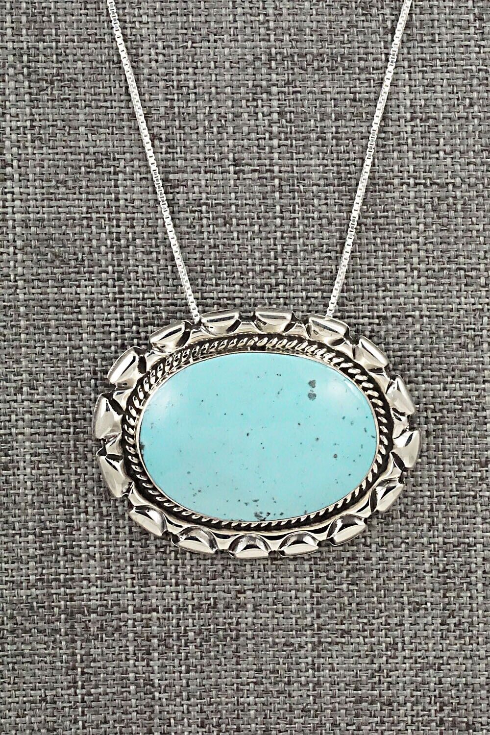 Turquoise & Sterling Silver Necklace - Jimson Belin