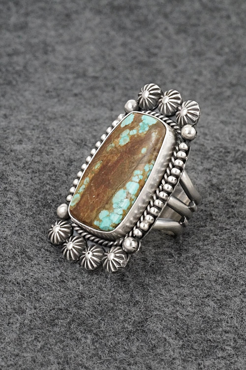 Turquoise & Sterling Silver Ring - Michael Calladitto - Size 7