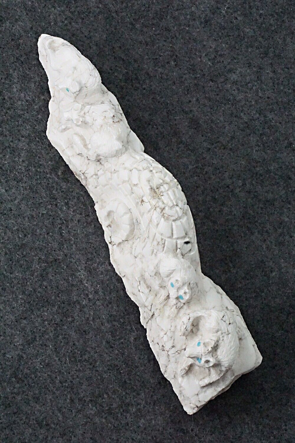 Wolves Zuni Fetish Carving - Chris Peina