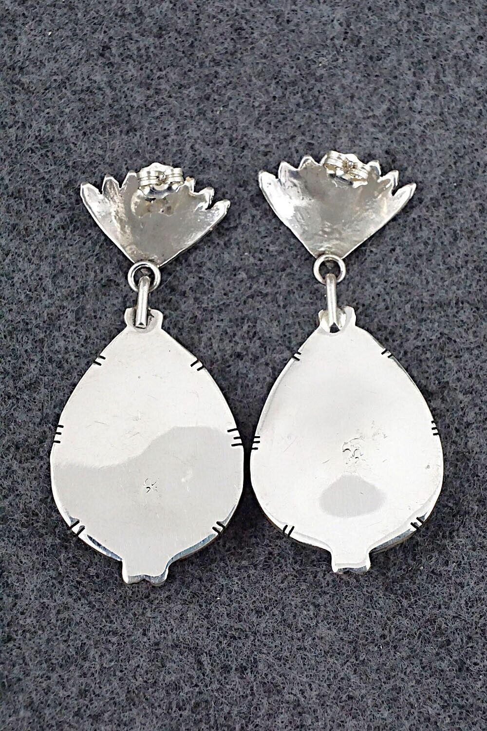 White Buffalo & Sterling Silver Earrings - Annie Spencer