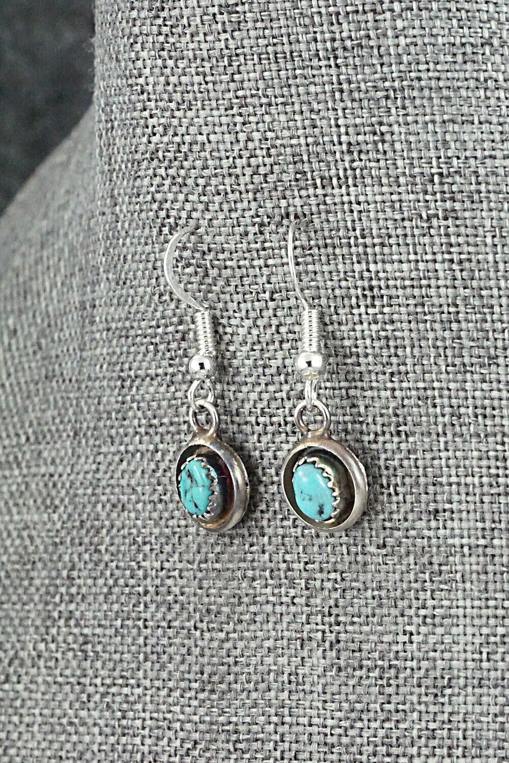 Turquoise & Sterling Silver Mini Squash Blossom Set - Phil Garcia