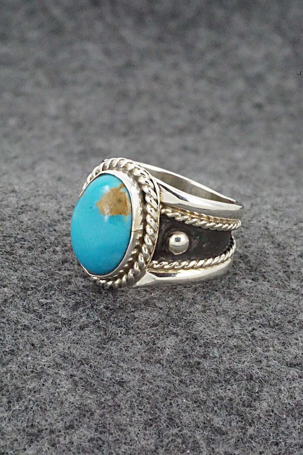 Turquoise & Sterling Silver Ring - Thomas Yazzie - Size 7