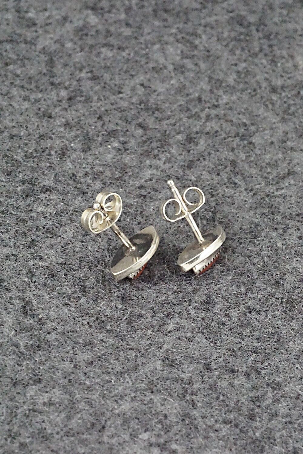 Coral & Sterling Silver Earrings - Fernando Othole