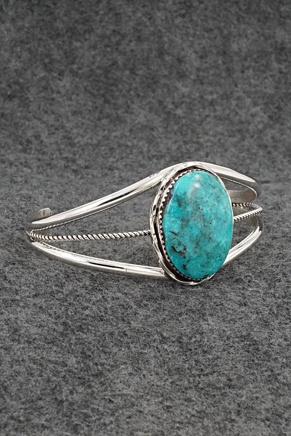 Turquoise & Sterling Silver Bracelet - Ernest Hawthorne