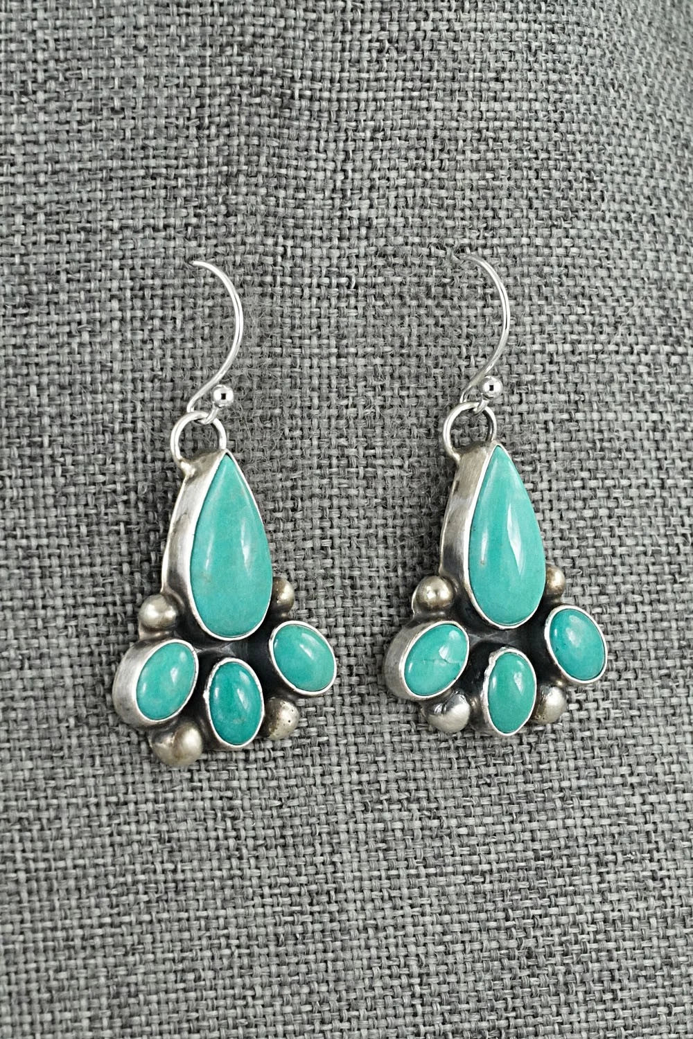 Turquoise & Sterling Silver Earrings - Kathleen Livingston