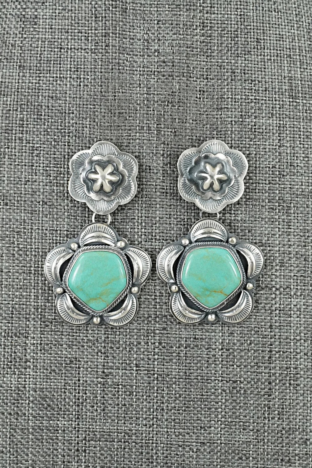 Turquoise & Sterling Silver Earrings - Randy Boyd