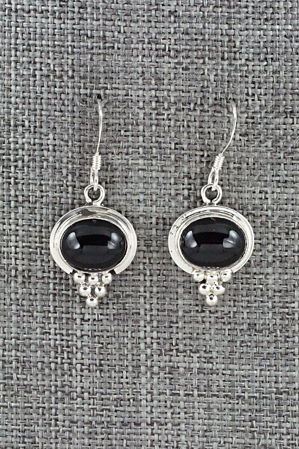 Onyx & Sterling Silver Earrings - Verley Betone