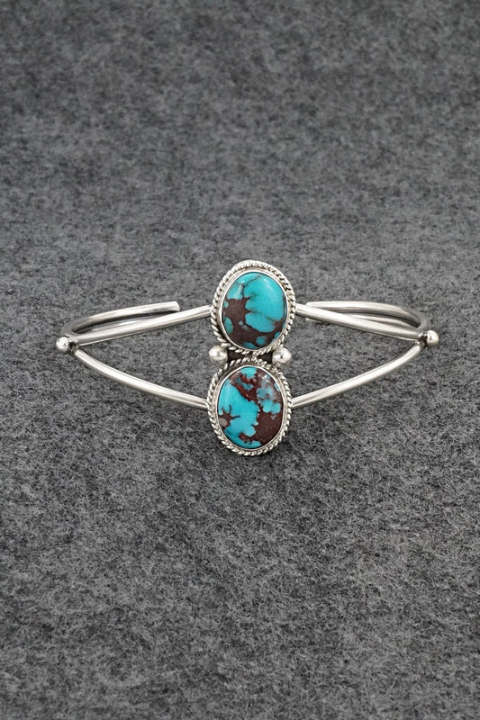 Turquoise & Sterling Silver Bracelet - Eugene Gruber