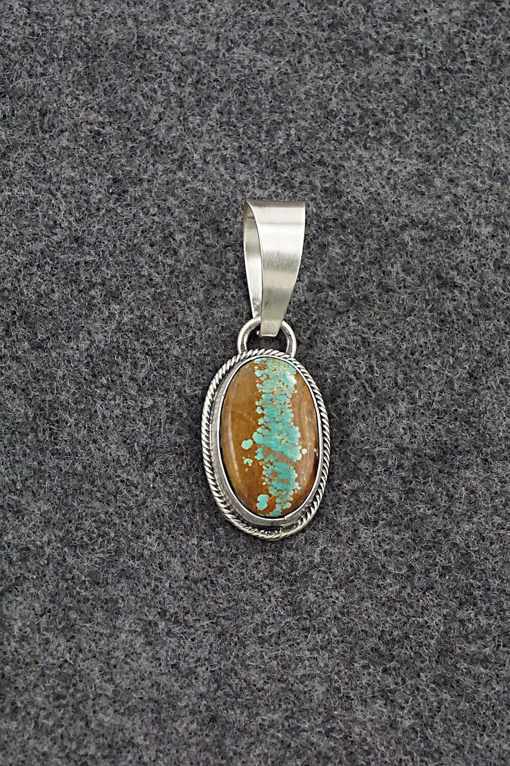 Turquoise & Sterling Silver Pendant - Randy Billy