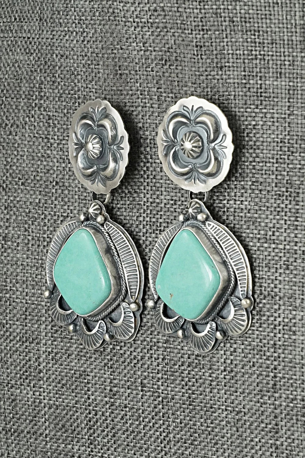 Turquoise & Sterling Silver Earrings - Randy Boyd