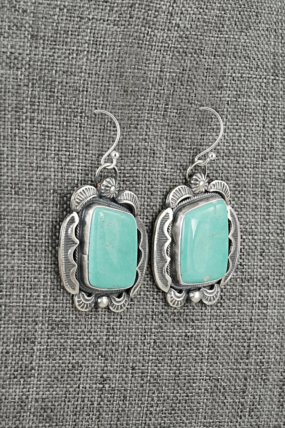 Turquoise & Sterling Silver Earrings - Jackson Hoskie