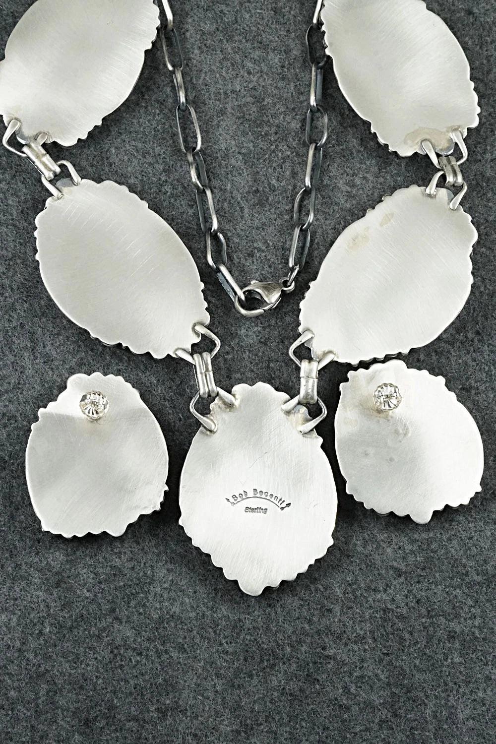 Turquoise & Sterling Silver Necklace and Earrings Set - Bob Becenti
