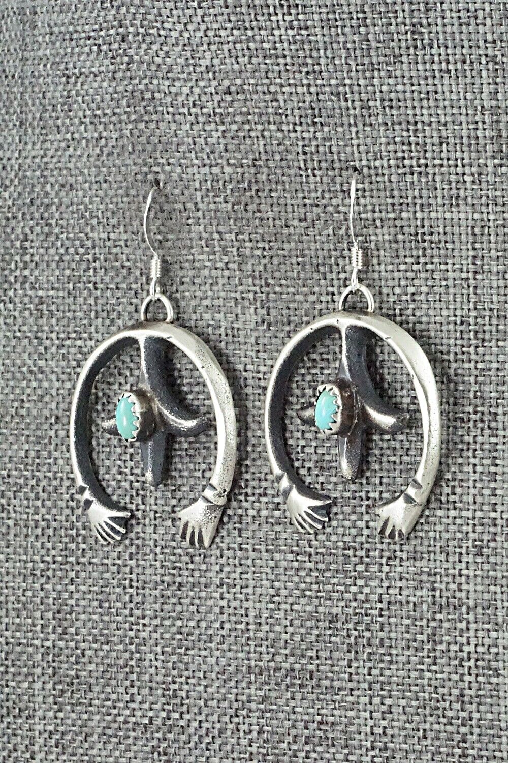 Turquoise & Sterling Silver Earrings - Martha Cayatiento