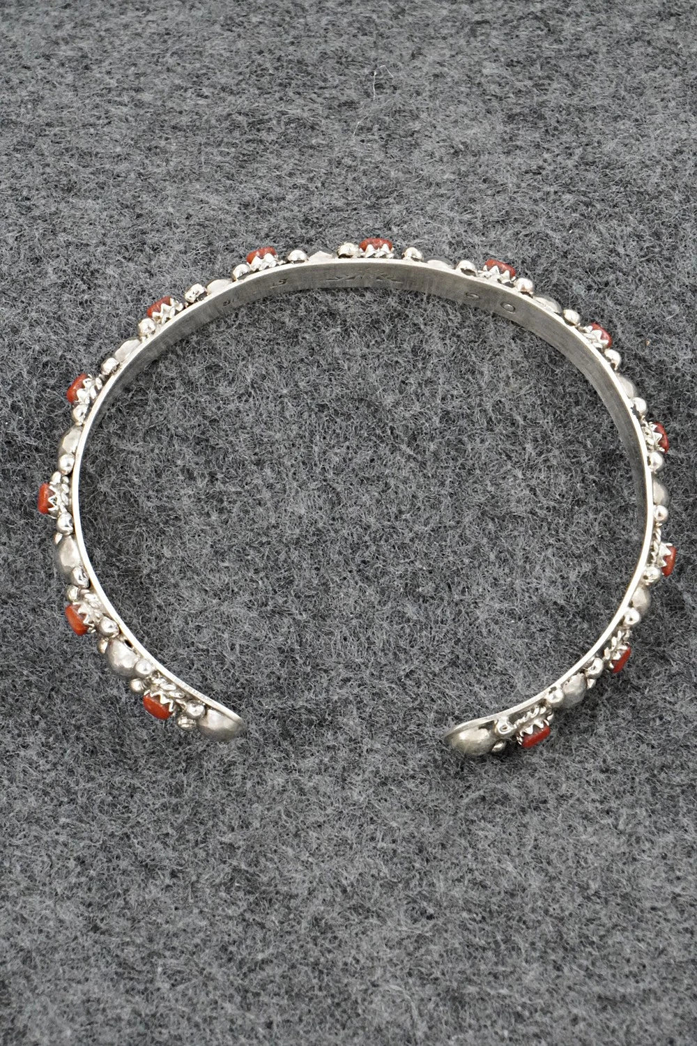 Coral & Sterling Silver Bracelet - Gilbert Weebothee