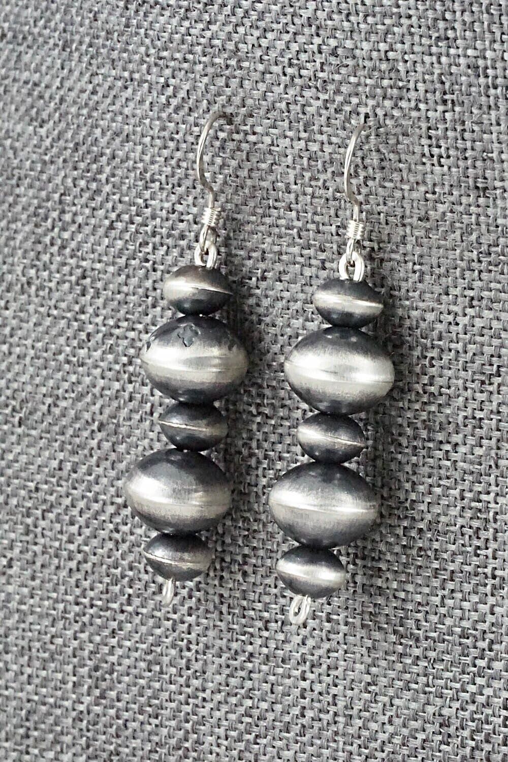 Sterling Silver Navajo Pearl Earrings - Preston Haley