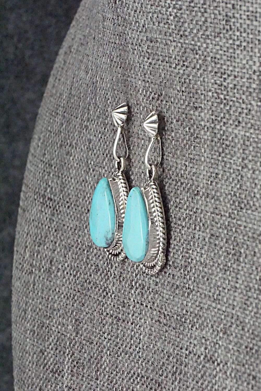 Turquoise and Sterling Silver Earrings - Sharon McCarthy