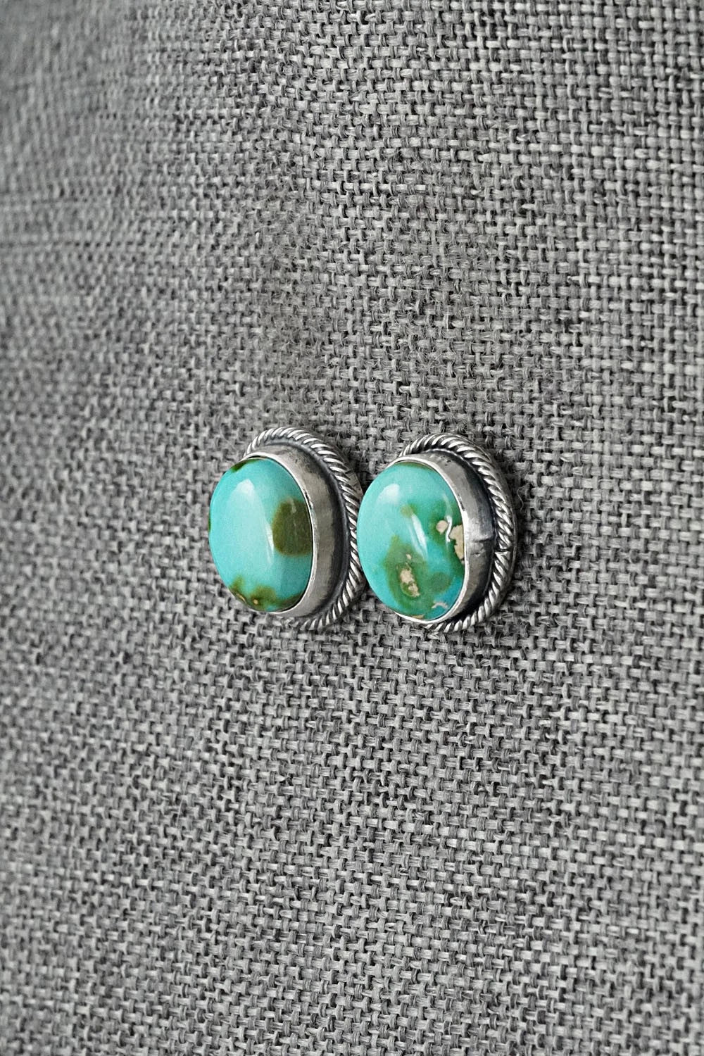 Turquoise & Sterling Silver Squash Blossom Set - Darrin Livingston