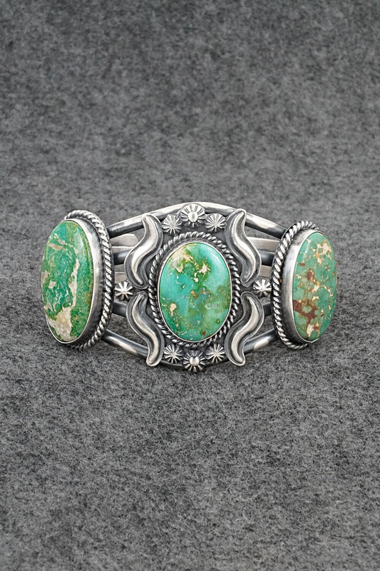 Turquoise & Sterling Silver Bracelet - Raymond Delgarito