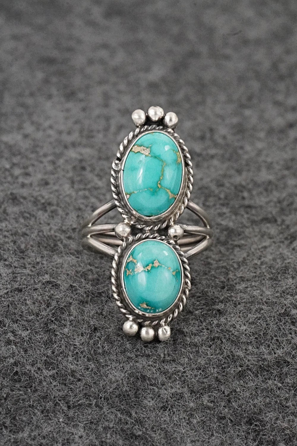 Turquoise & Sterling Silver Ring - Rena Begay - Size 5