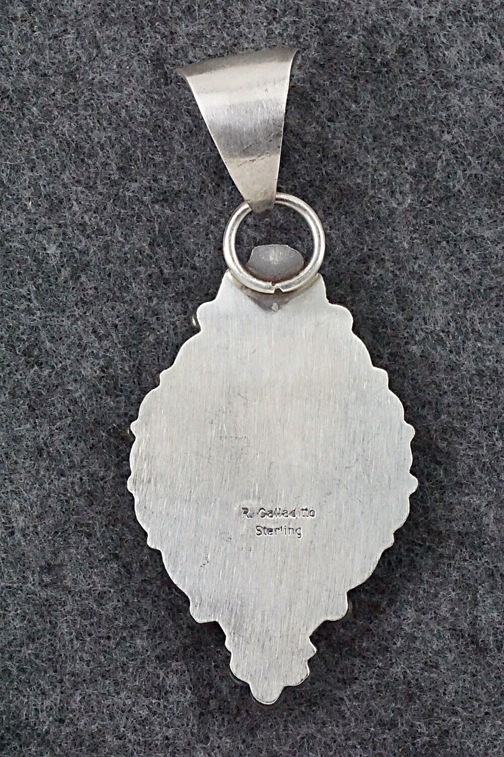 Turquoise & Sterling Silver Pendant - Rosita Calladitto