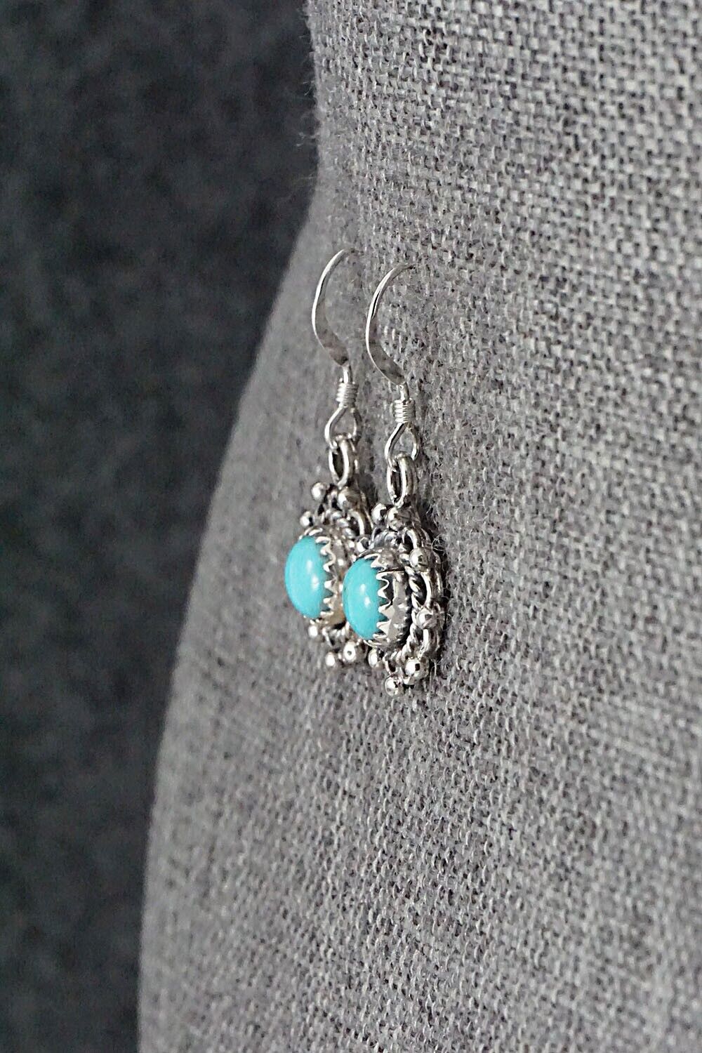 Turquoise & Sterling Silver Earrings - Emery Spencer