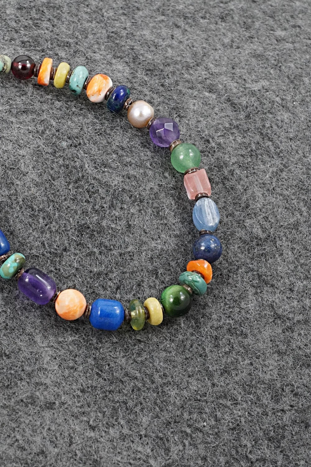 Multi-Stone & Sterling Silver Bracelet - Helen Tsosie