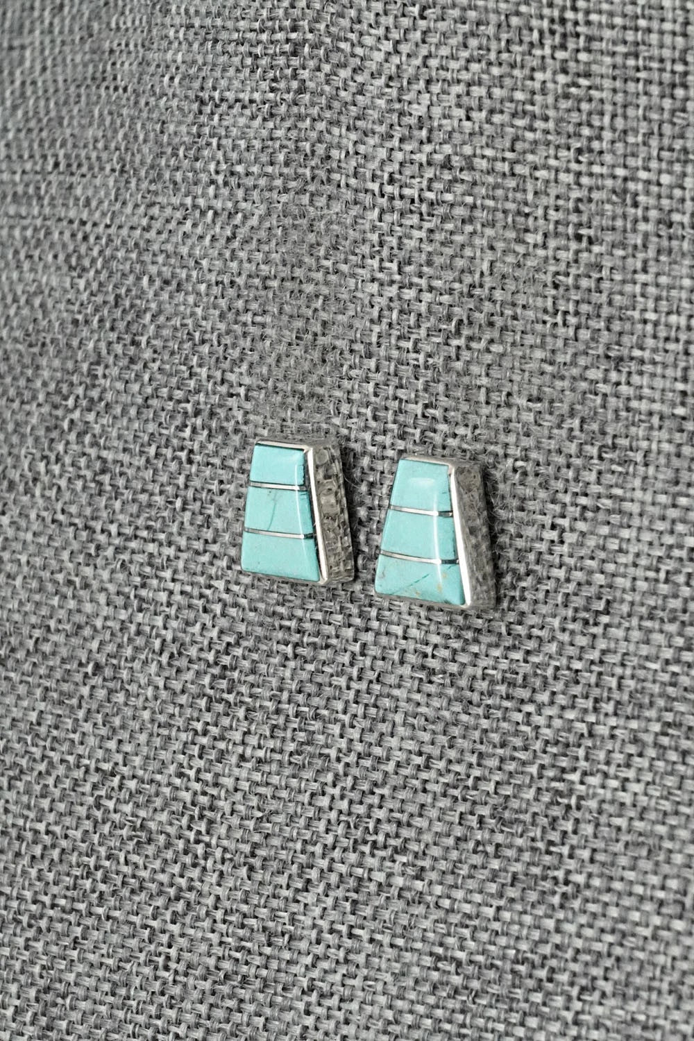 Turquoise and Sterling Silver Earrings - Michelle Haloo