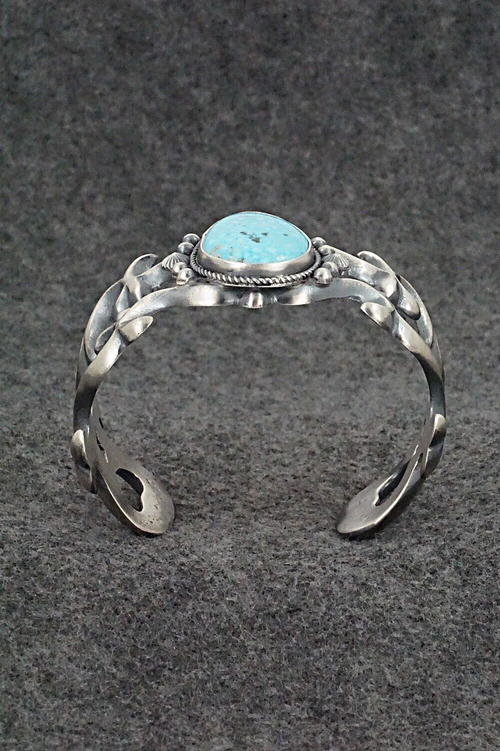 Turquoise & Sterling Silver Bracelet - Harrison Bitsue