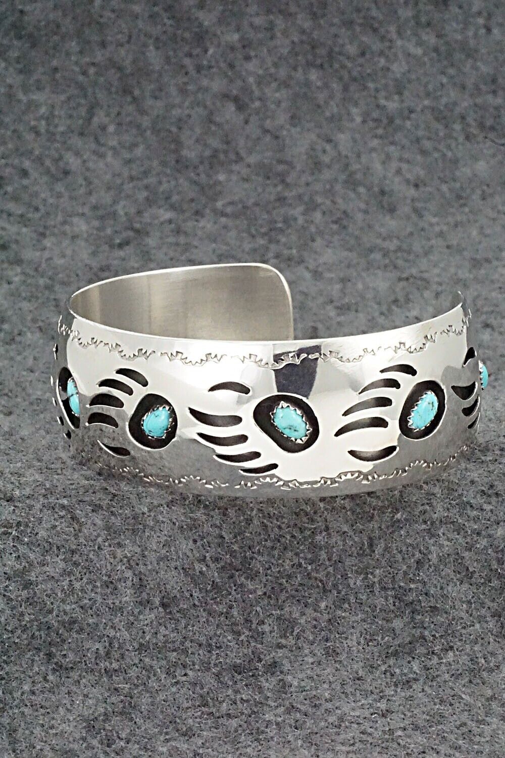 Turquoise & Sterling Silver Bracelet - Pearlene Spencer
