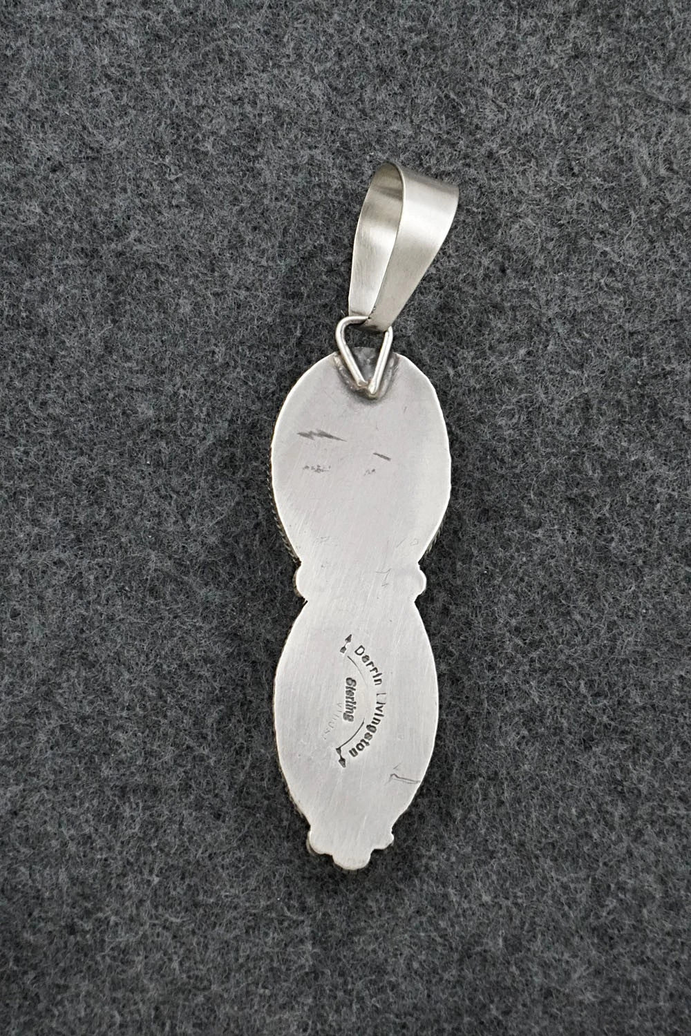 Turquoise & Sterling Silver Pendant - Darrin Livingston