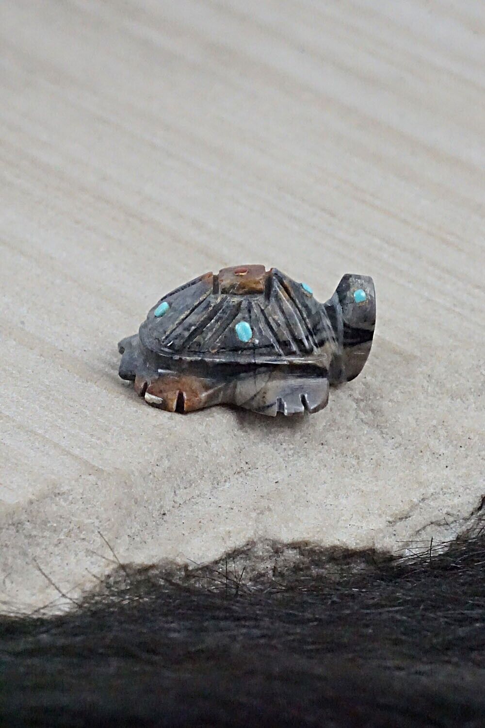 Turtle Zuni Fetish Carving - Carl Etsate