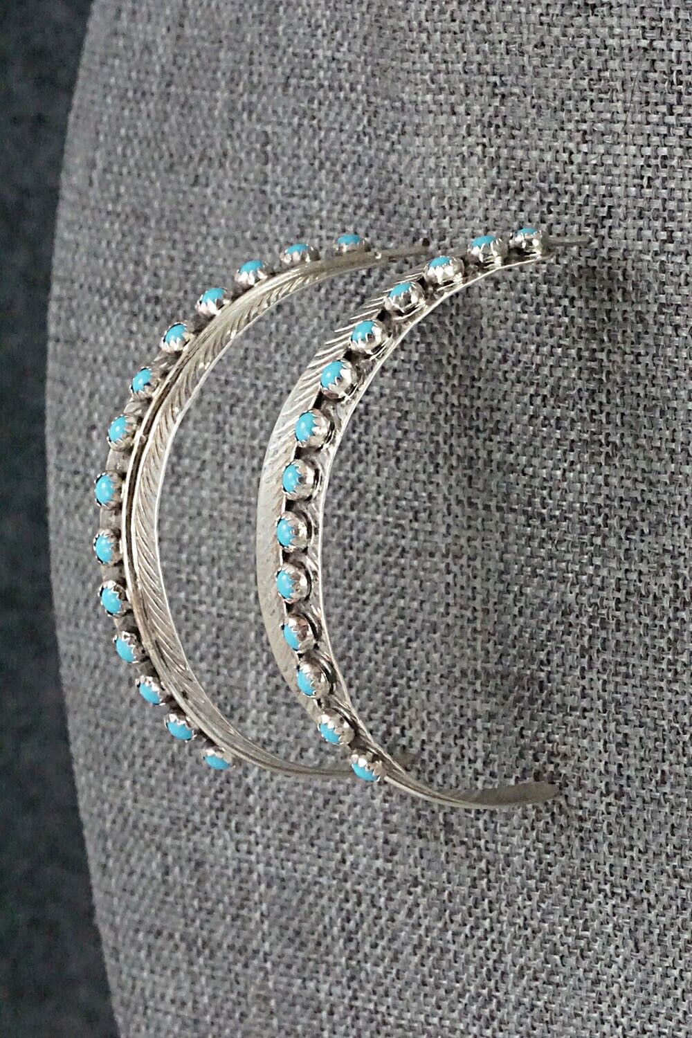 Turquoise & Sterling Silver Earrings - Aaron Davis