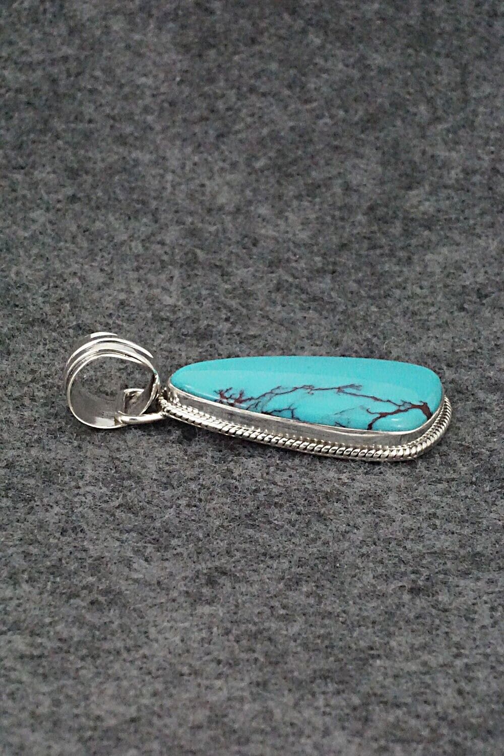 Turquoise and Sterling Silver Pendant - Sharon McCarthy