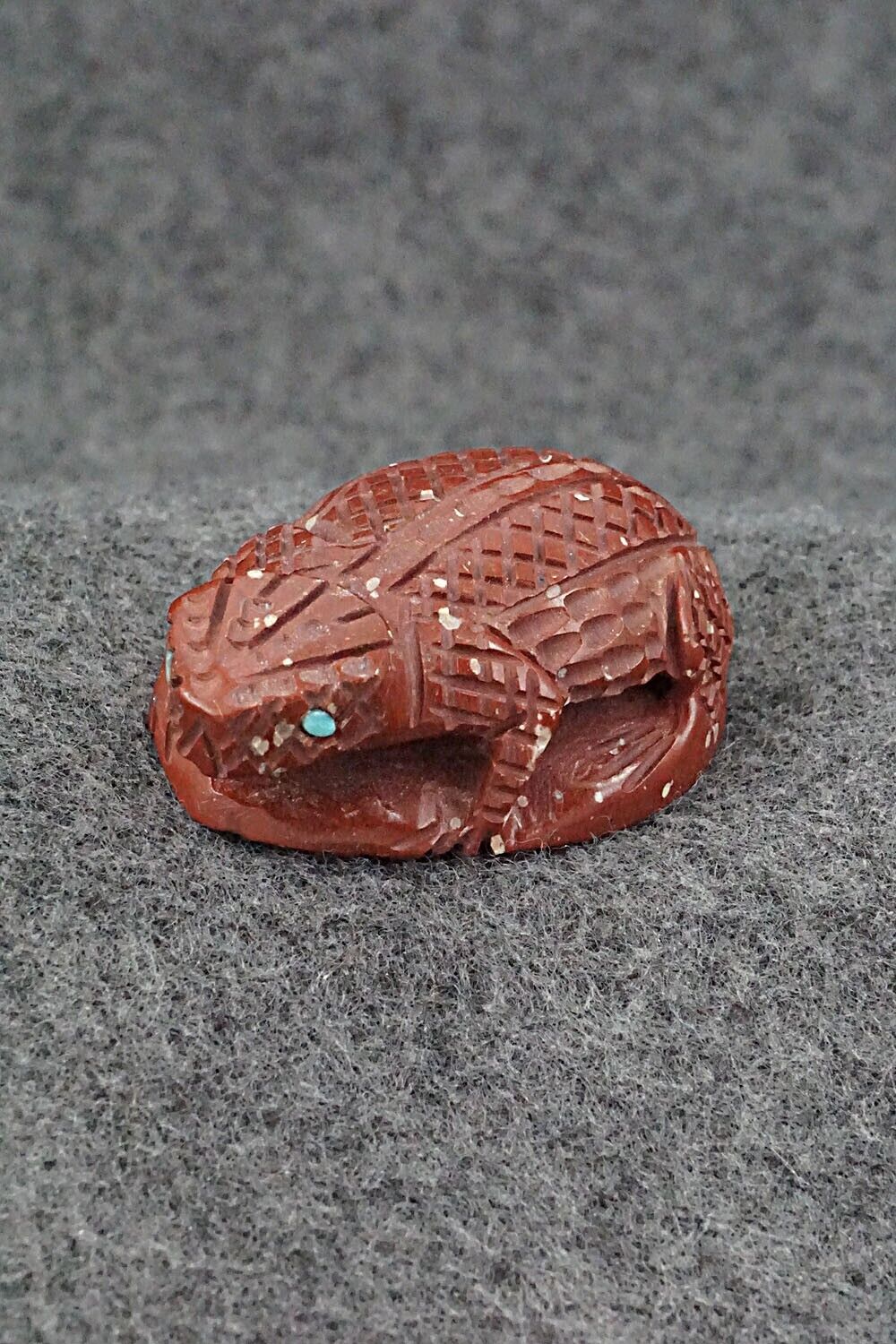 Horned Toad Zuni Fetish Carving - Jensen Charlie