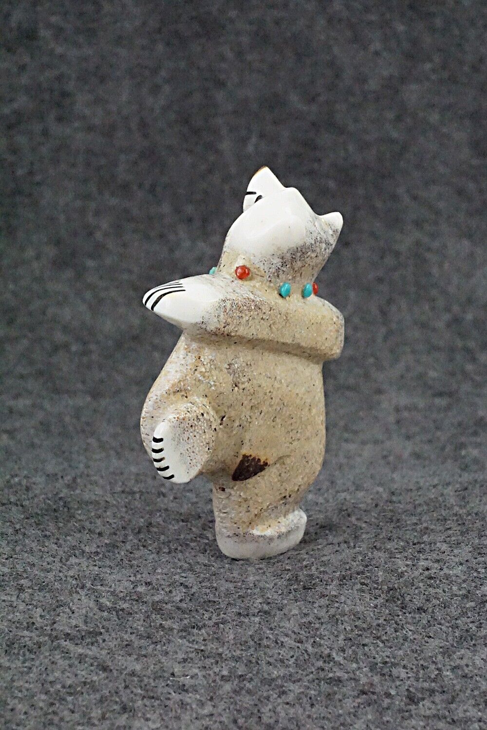 Dancing Bear Zuni Fetish Carving - Claudia Peina