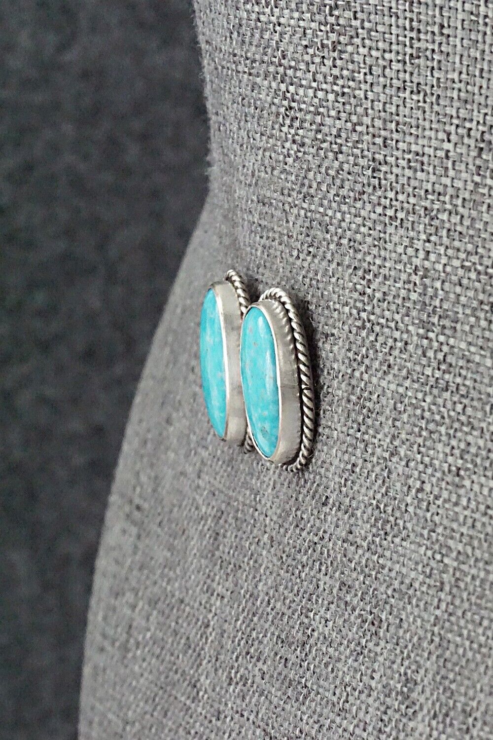 Turquoise & Sterling Silver Necklace and Earrings Set - Rena Begay