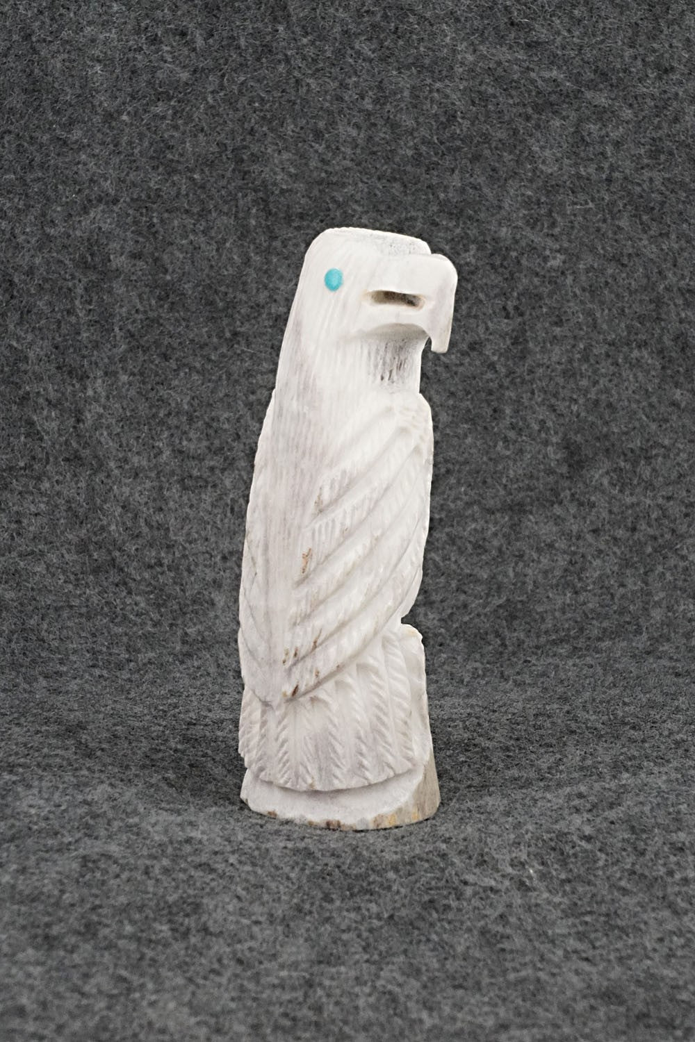 Eagle Zuni Fetish Carving - Garrick Weeka