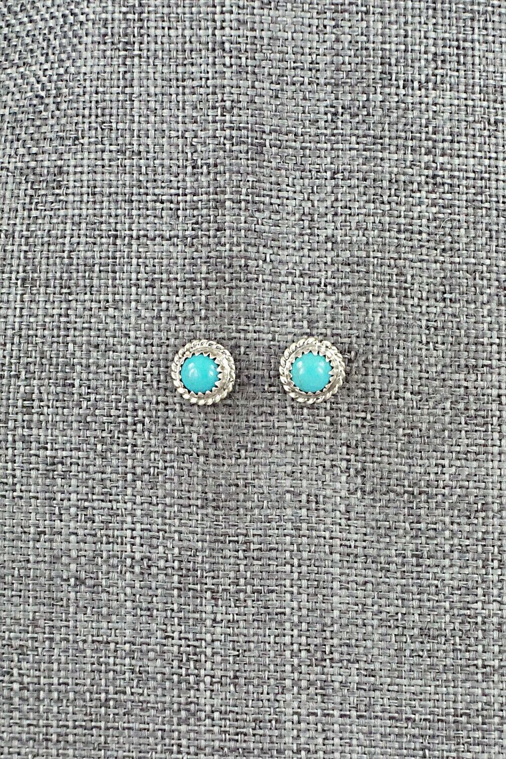 Turquoise & Sterling Silver Earrings - Herbert Spencer