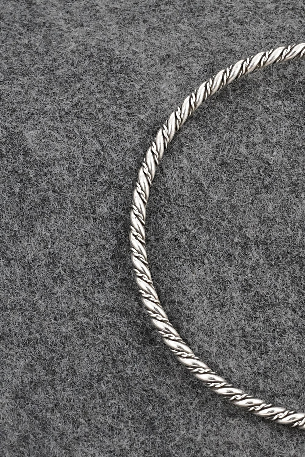 Sterling Silver Bangle Bracelet - Elaine Tahe