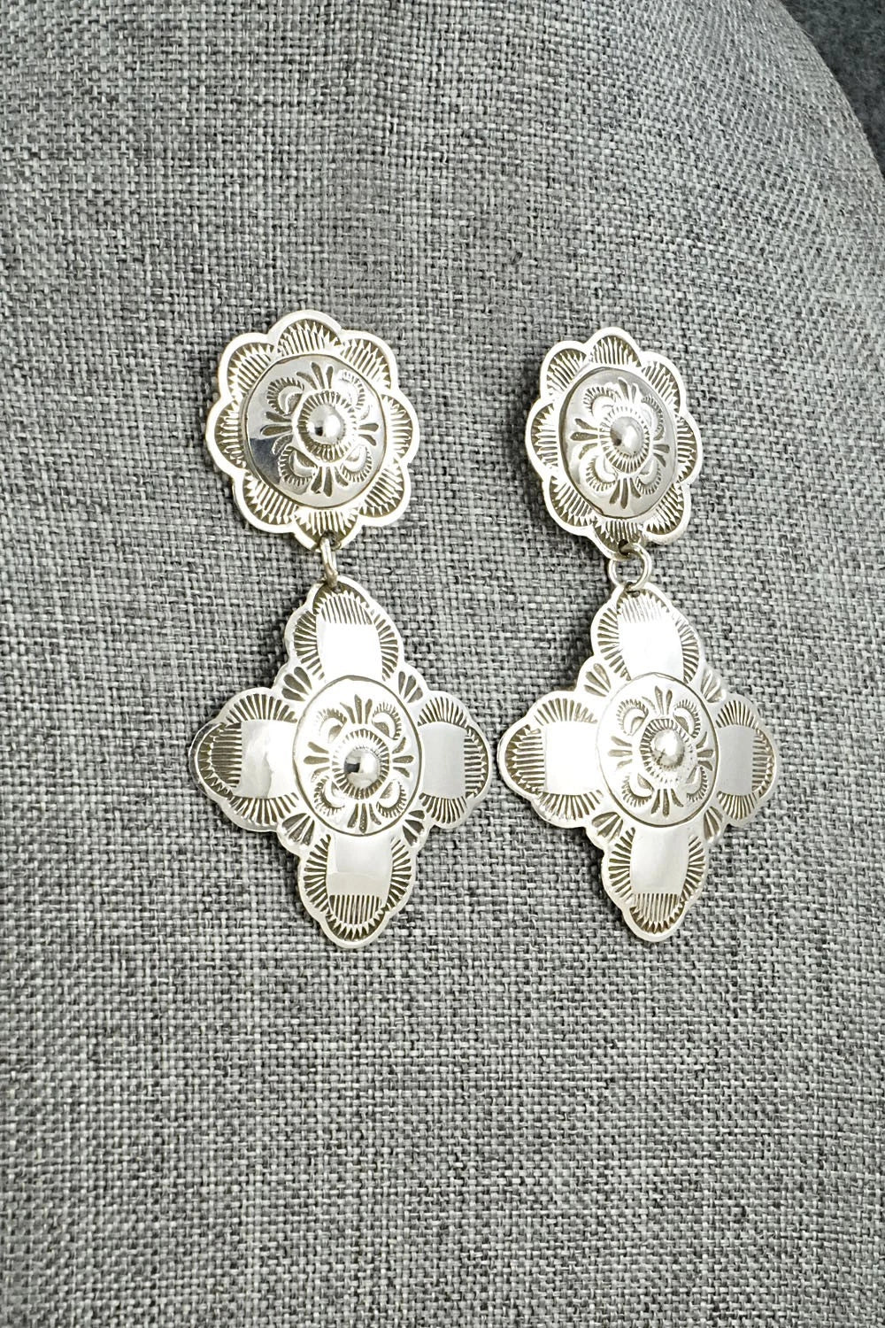 Sterling Silver Earrings - Bertha Begay