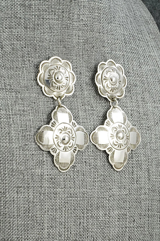 Sterling Silver Earrings - Bertha Begay