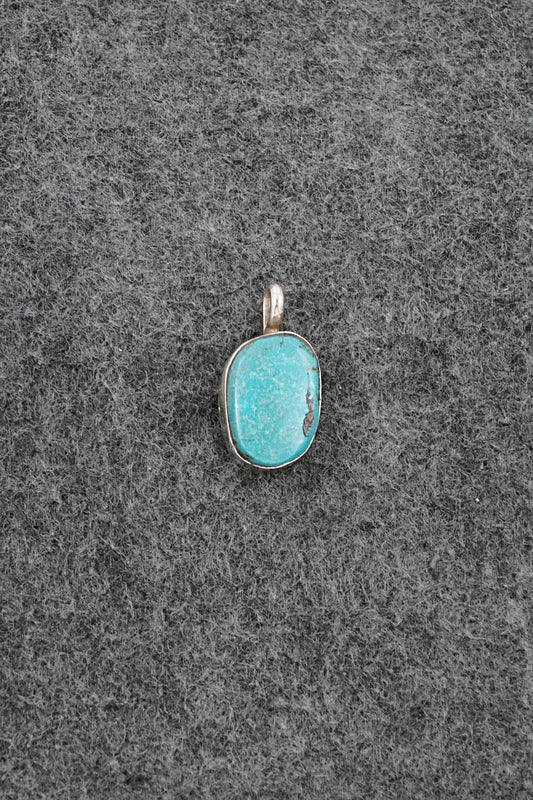 Turquoise & Sterling Silver Pendant - Ernest Hawthorne