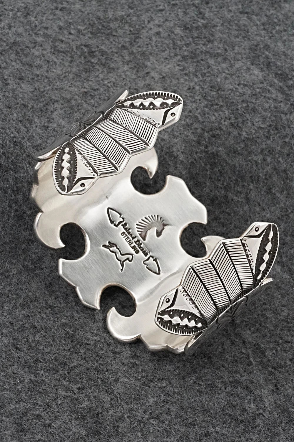 Turquoise & Sterling Silver Bracelet - Roland Dixson
