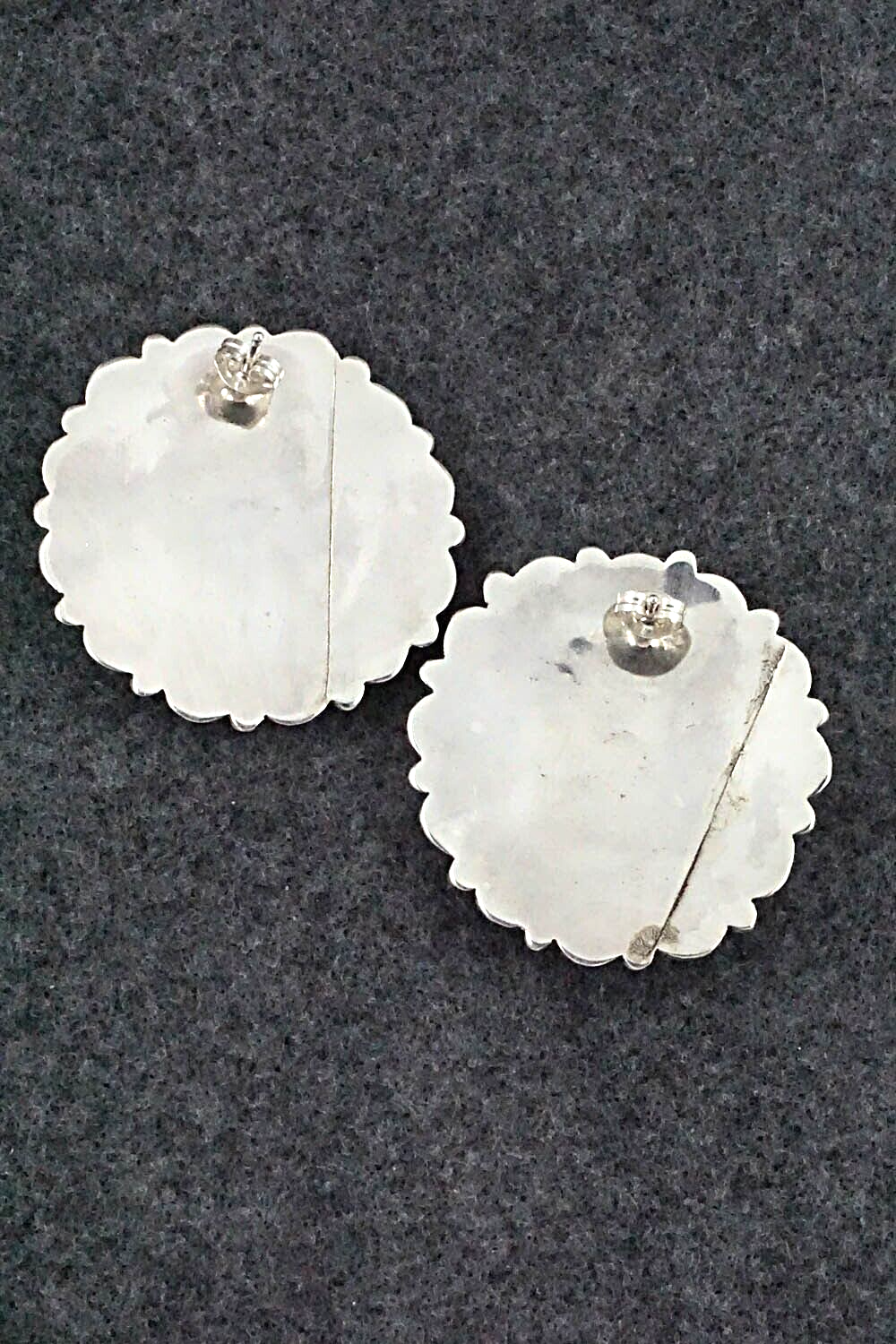 Turquoise & Sterling Silver Earrings - Eunise Wilson