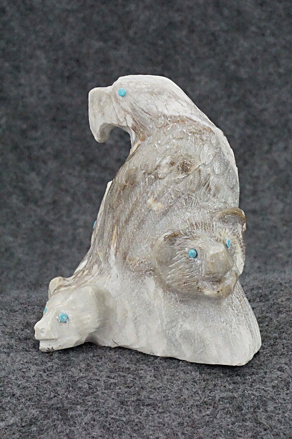 Six Directions Zuni Fetish Carving - Derrick Kaamasee