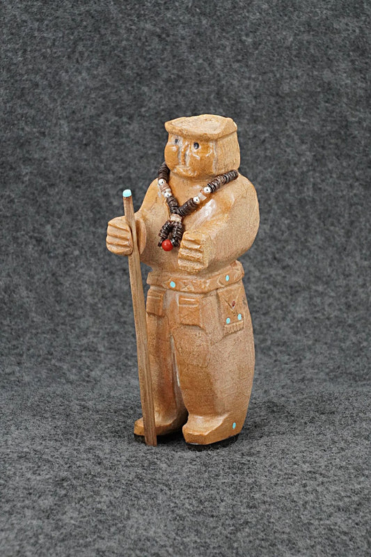 Zuni Man Zuni Fetish Carving - Freddie Leekya