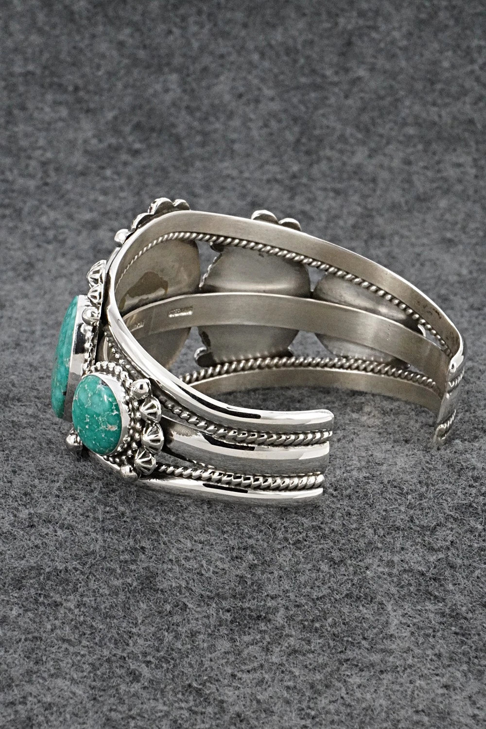 Turquoise & Sterling Silver Bracelet - Ella Linkin