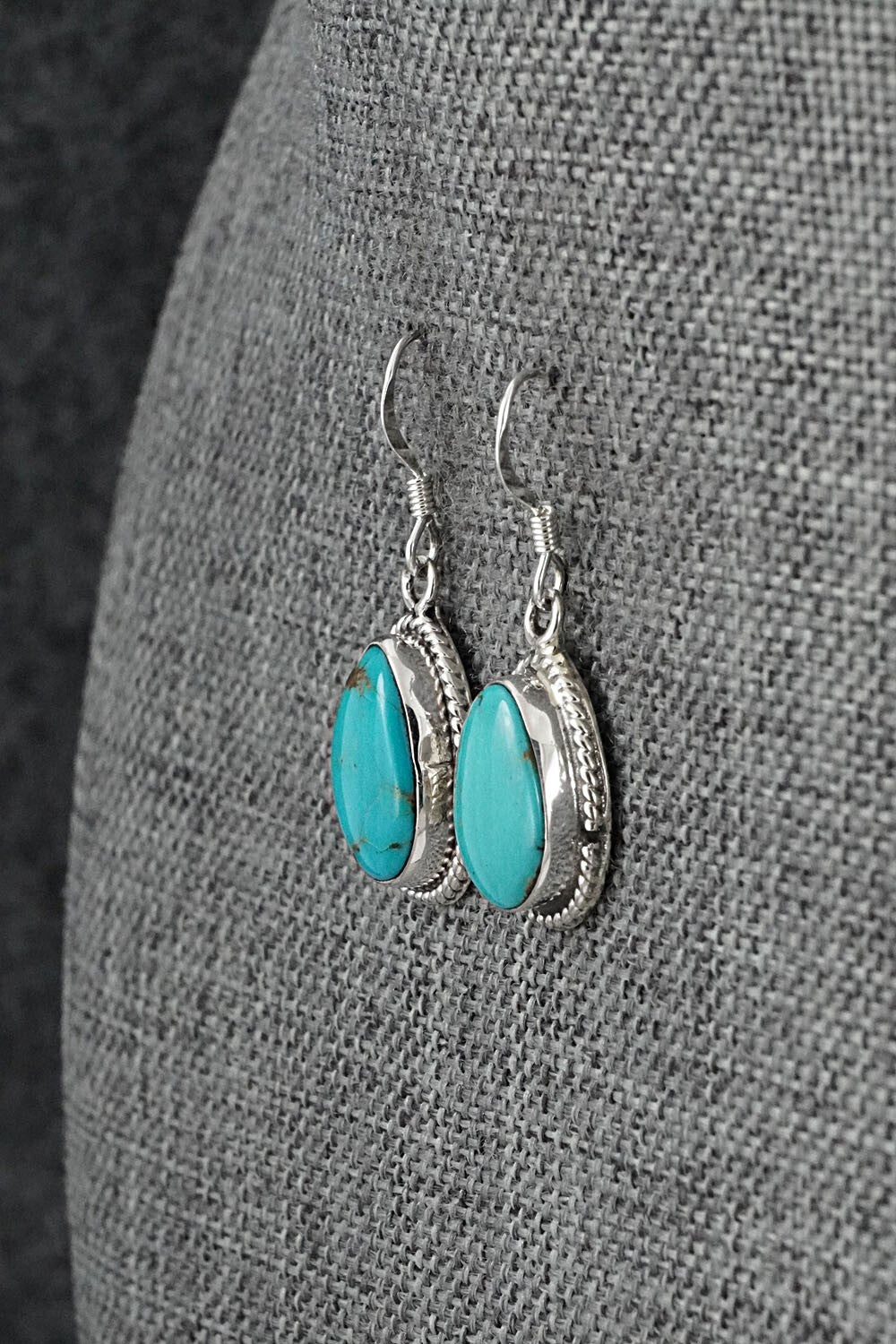 Turquoise & Sterling Silver Earrings - Sharon McCarthy
